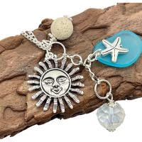 Starfish Car Mirror Charm, Sun Catcher for Car, Beach Decor