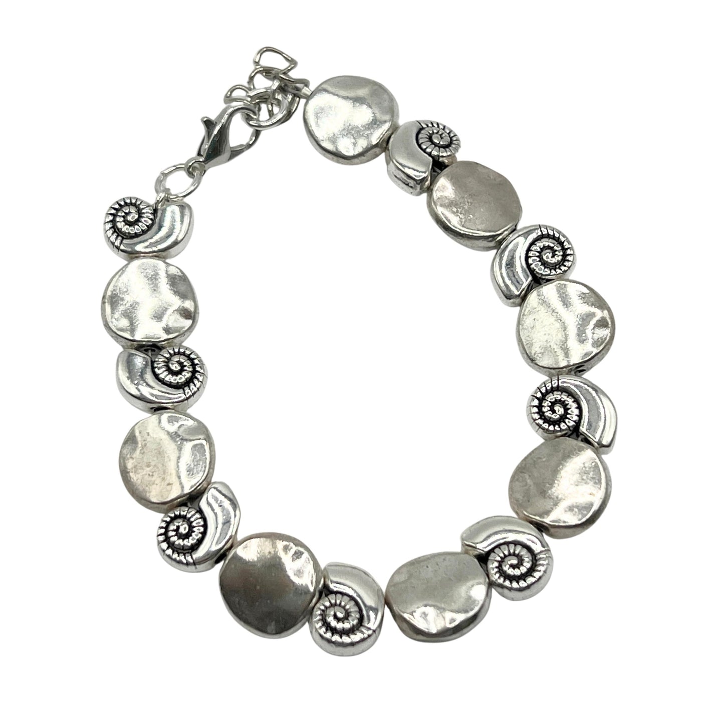 Beach Charm Bracelet – Starfish or Seashell Design, Handmade Coastal Jewelry for Women