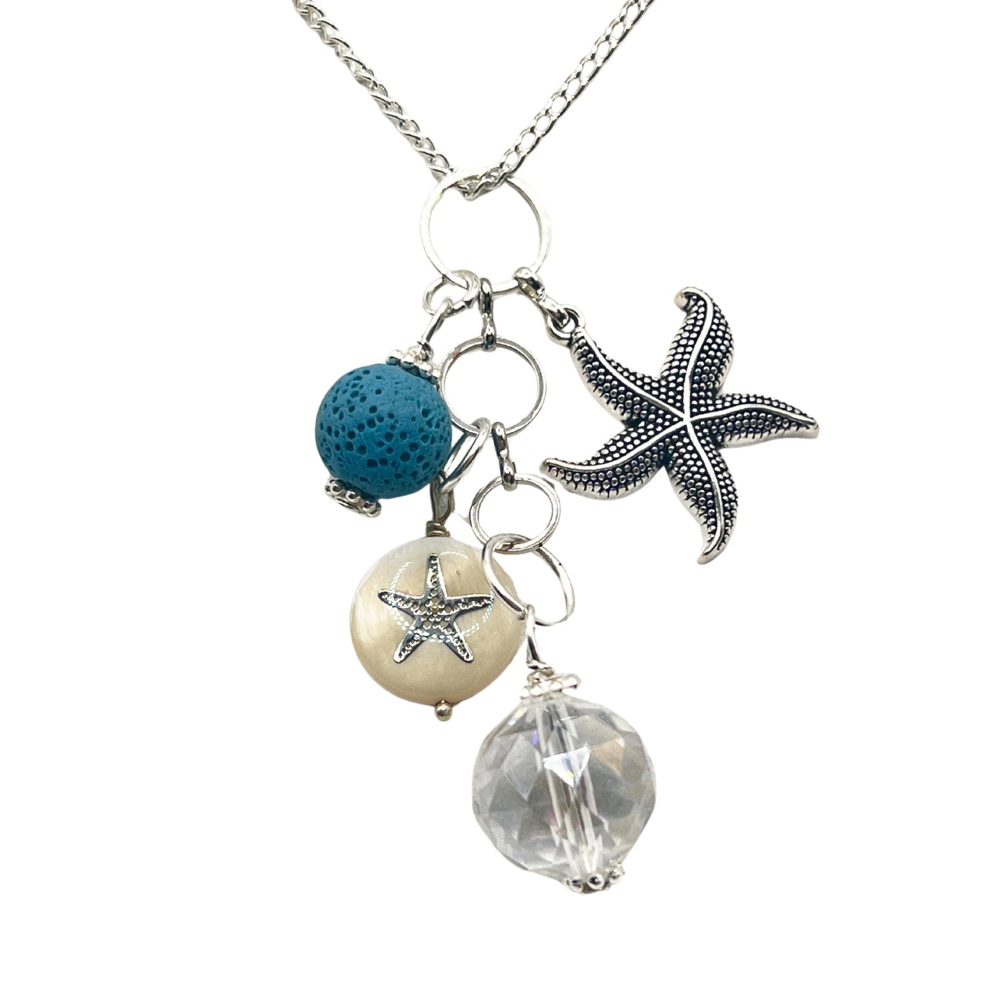 Starfish Car Charm, Essential Oil Diffuser, Beach Rear View Mirror