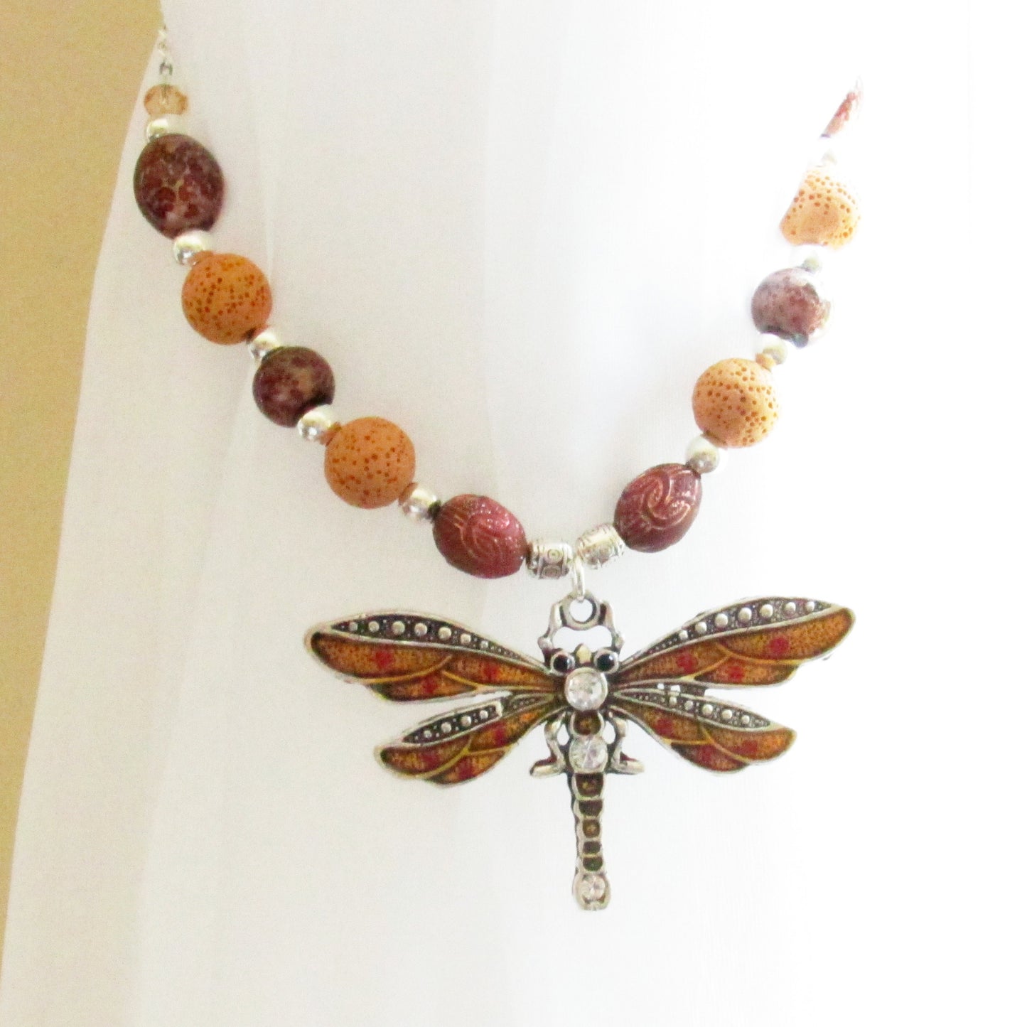 Dragonfly Curtain Tiebacks – Beaded Sparkle Nursery & Girls Room Decor, Handmade Set of 2