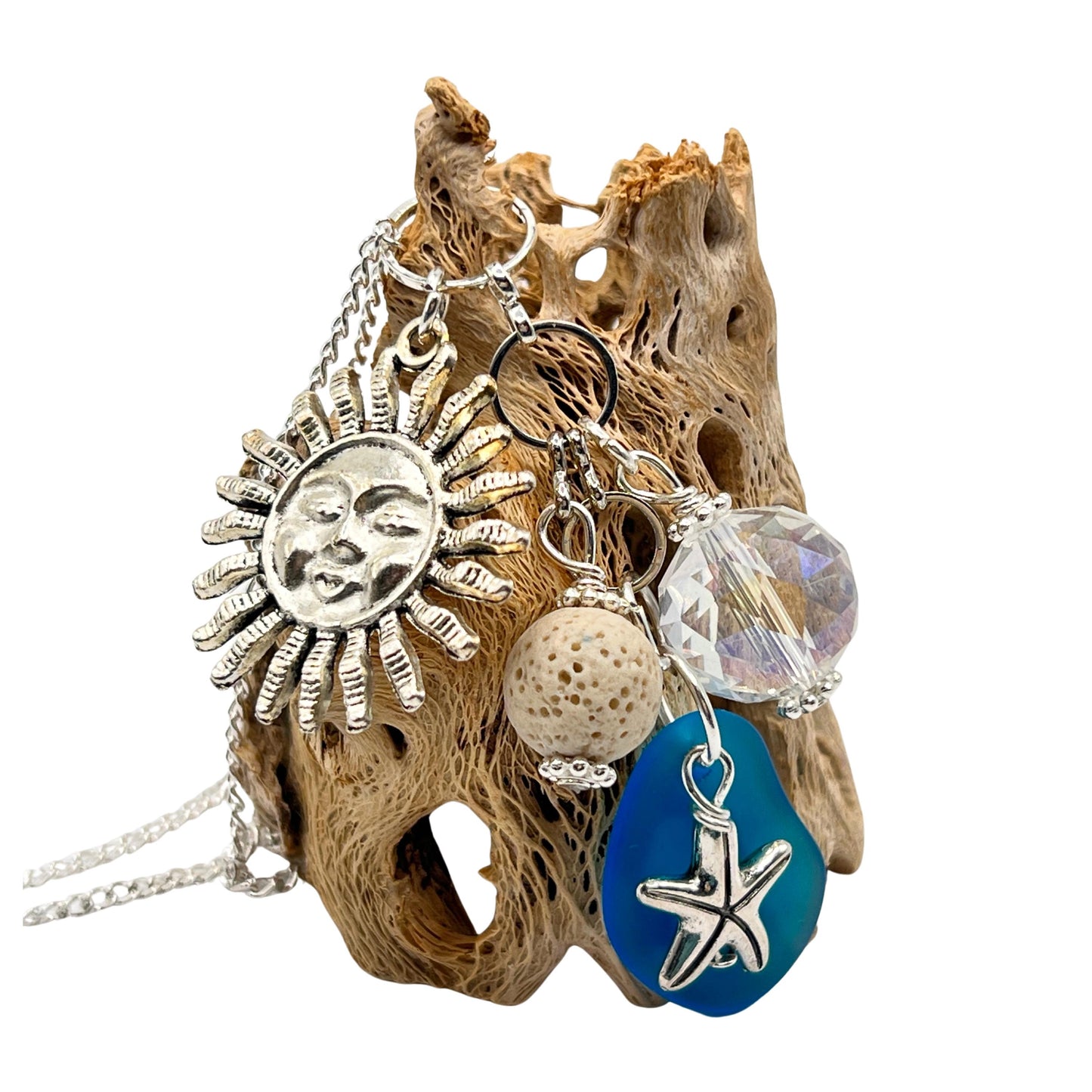 Starfish Car Mirror Charm, Sun Catcher for Car, Beach Decor