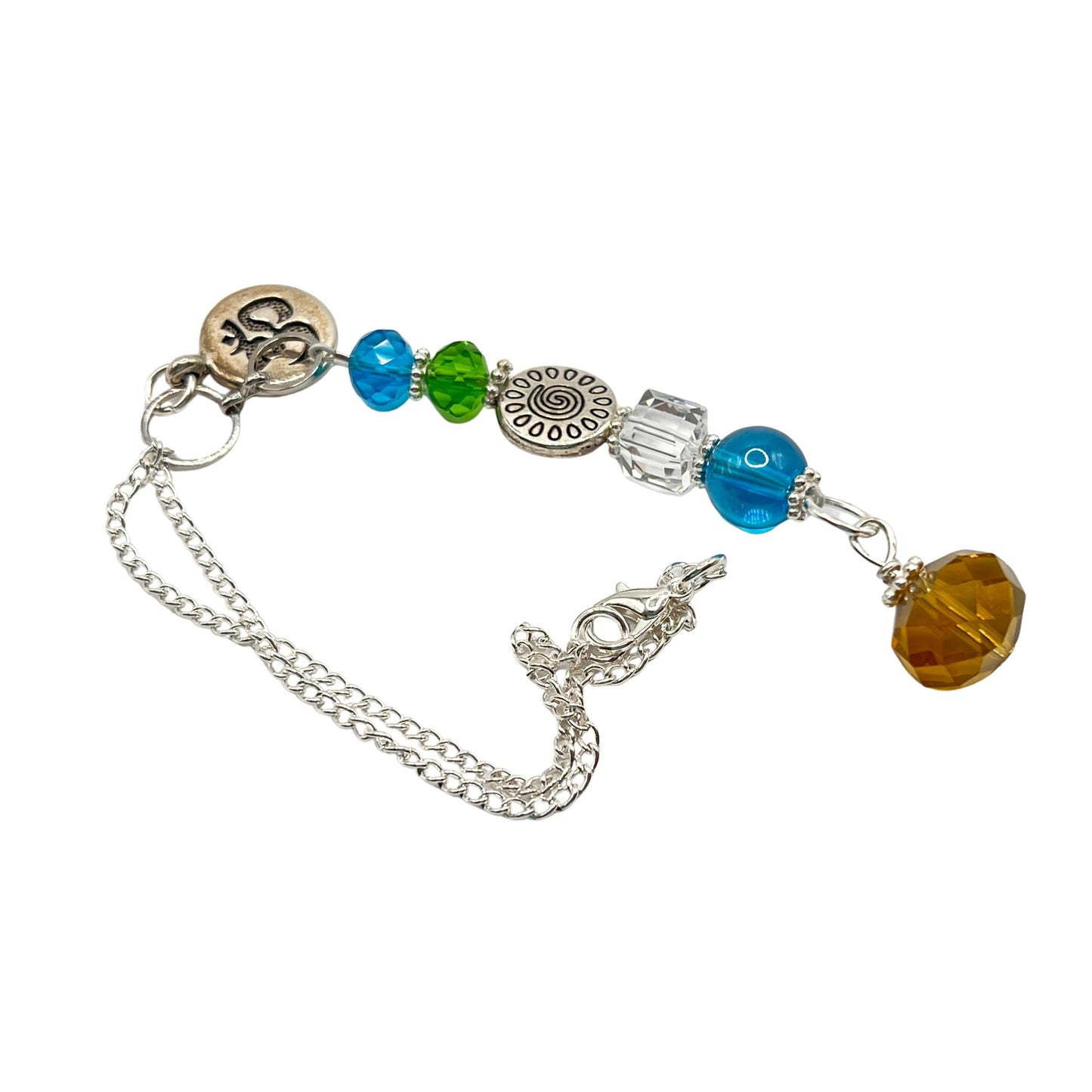 Ohm Rear View Mirror Charm – Crystal Car Dangle & Yoga Sun Catcher, Mindfulness Gift for Yogis