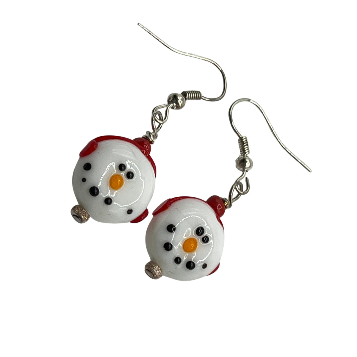 Whimsical Snowman Earrings - Holiday Stocking Stuffer