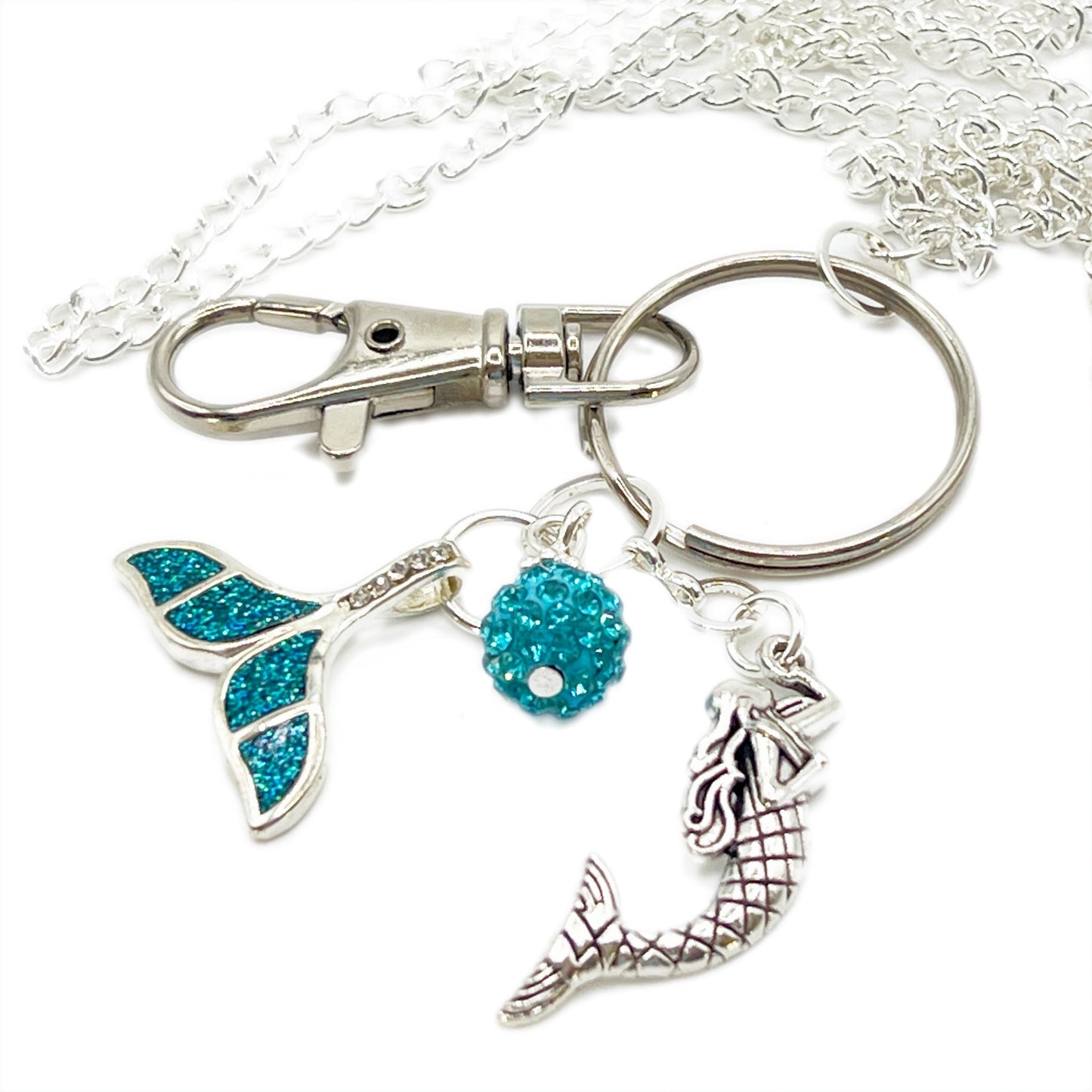 Mermaid Eyeglass Lanyard – Beach Charm Glasses Holder Necklace, Coastal Gift for Her