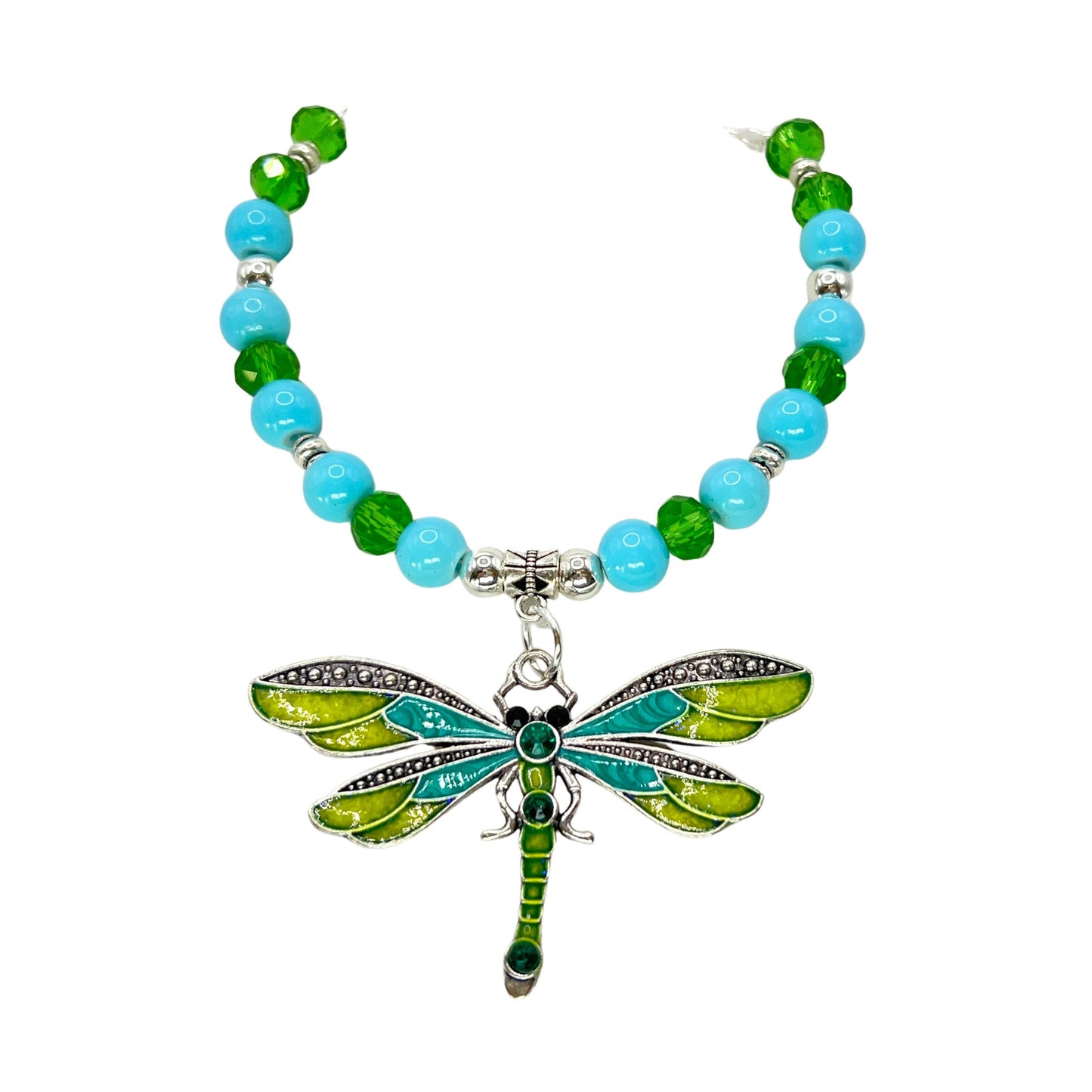 Dragonfly Curtain Tiebacks – Beaded Sparkle Nursery & Girls Room Decor, Handmade Set of 2