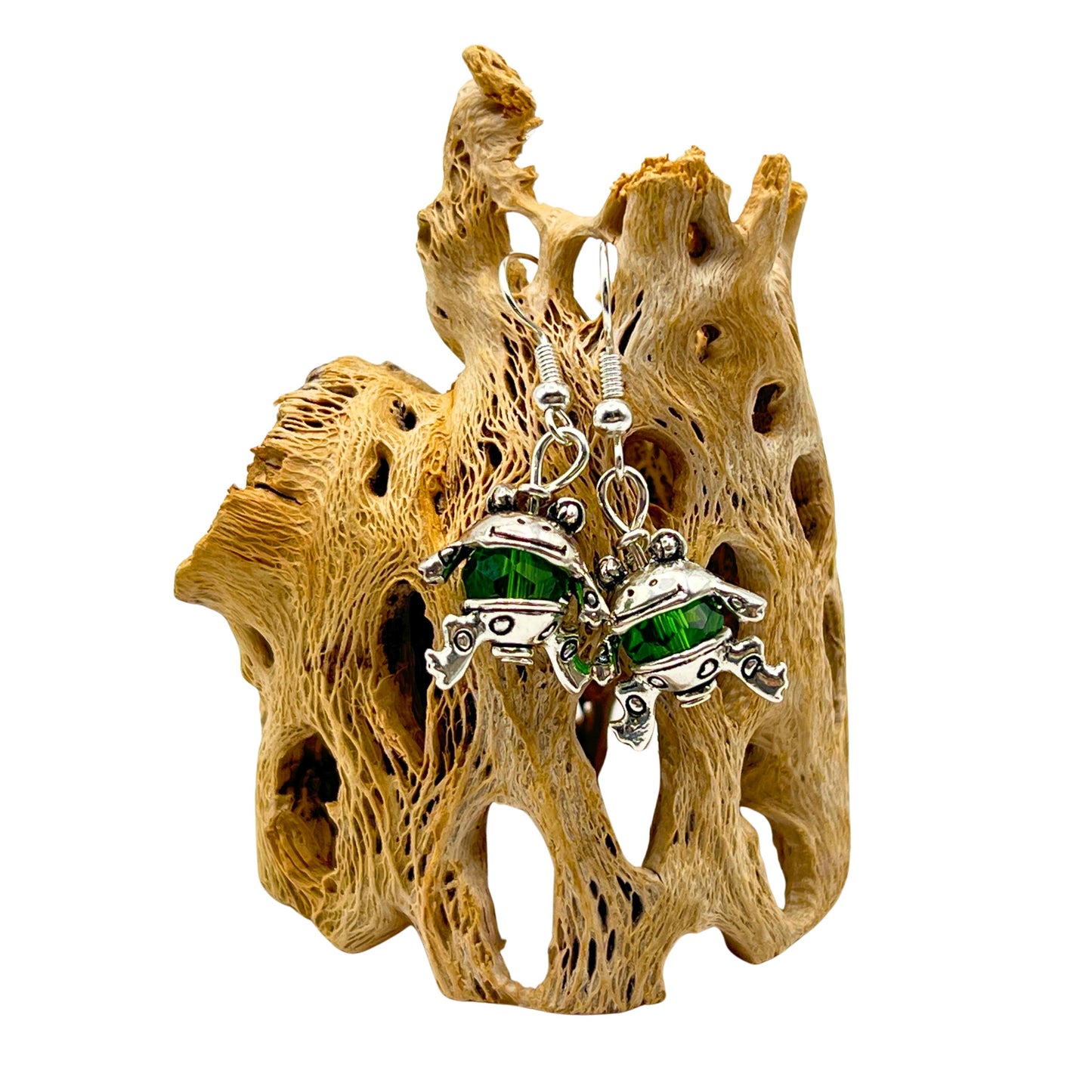 Crystal Frog Dangle Earrings – Fun Animal Jewelry, Choose Your Color, Handmade Gift for Her