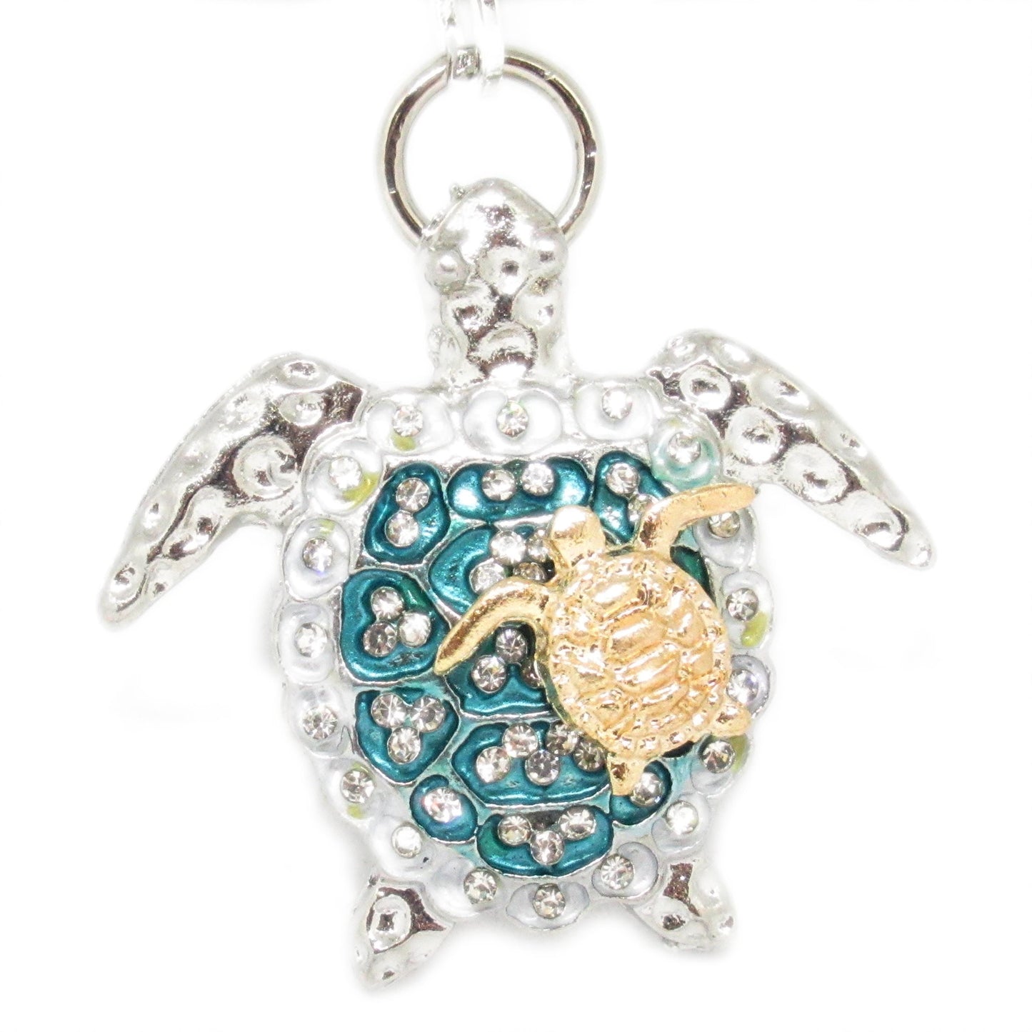 Mom and Baby Turtle Car Charm – Ocean Rear View Mirror Sun Catcher, Heartfelt Mother's Day Gift