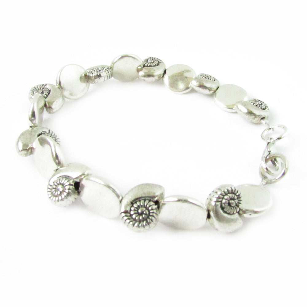 Beach Charm Bracelet – Starfish or Seashell Design, Handmade Coastal Jewelry for Women